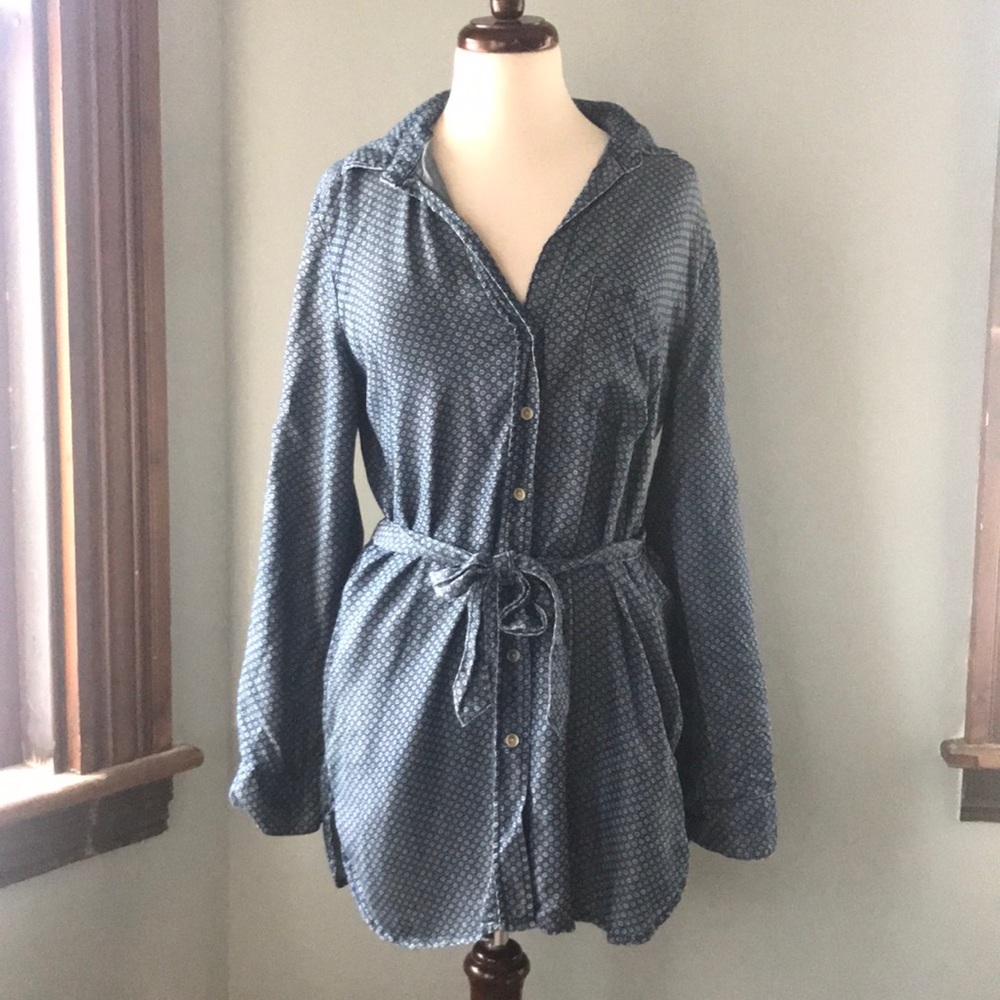 Cloth & Stone chambray tunic shirtdress